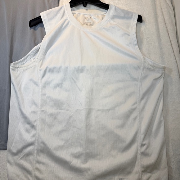 ACX Active Tank Tops Mens Size XL Lot of 2 White Gray Breathable Athletic Perfor - Picture 2 of 7